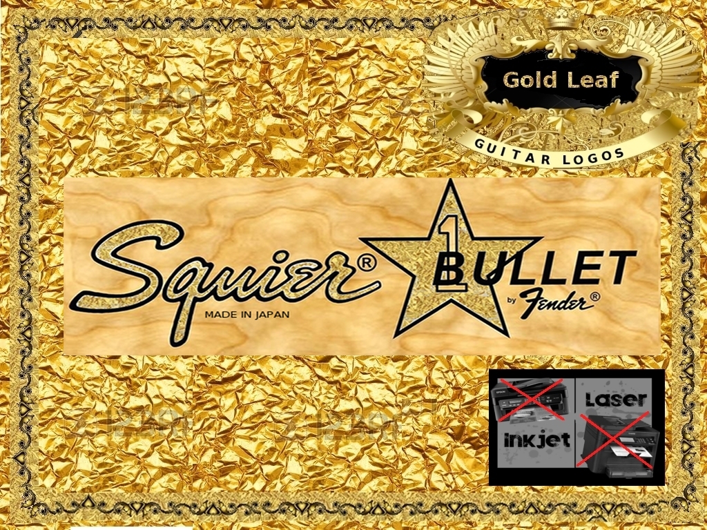 Squier Bullet Guitar Decal #114g