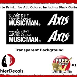 Musicman Ernie Ball Axis Guitar Decal Waterslide #117w