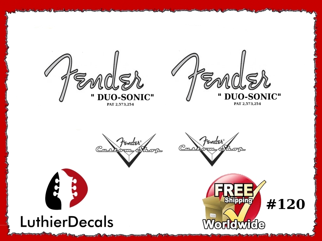 Fender Duo-Sonic Decal Guitar Waterslide #120