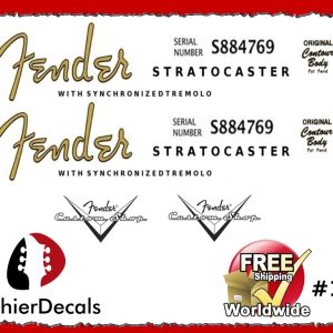 Fender Stratocaster Guitar Decal #12