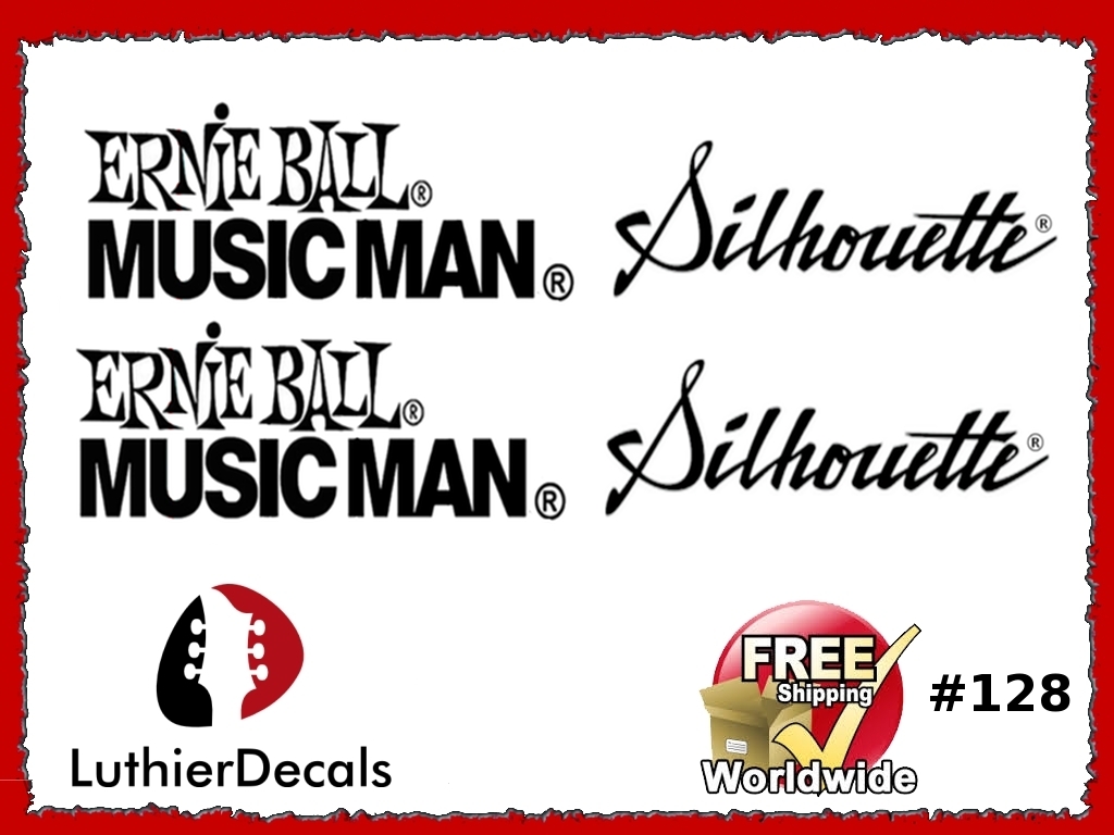 Musicman Ernie Ball Silhouette Guitar Decal #128