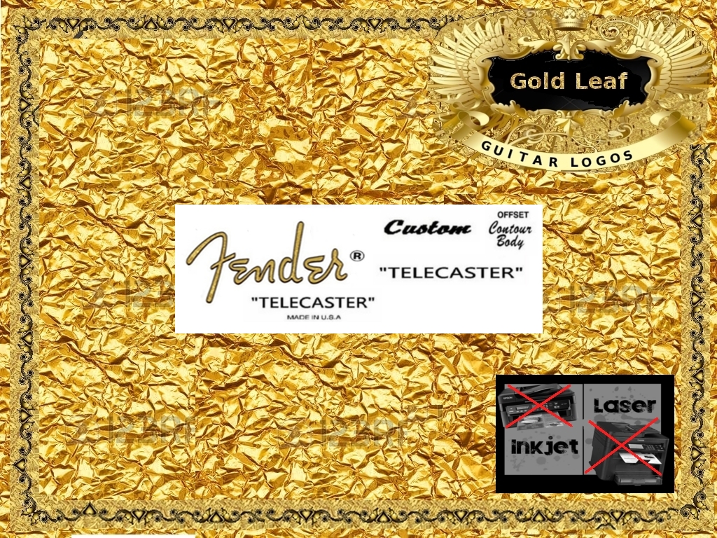 Fender Telecaster Guitar Decal 12g