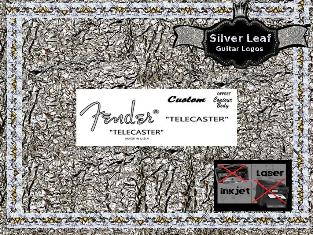 Fender Telecaster Guitar Decal 12s