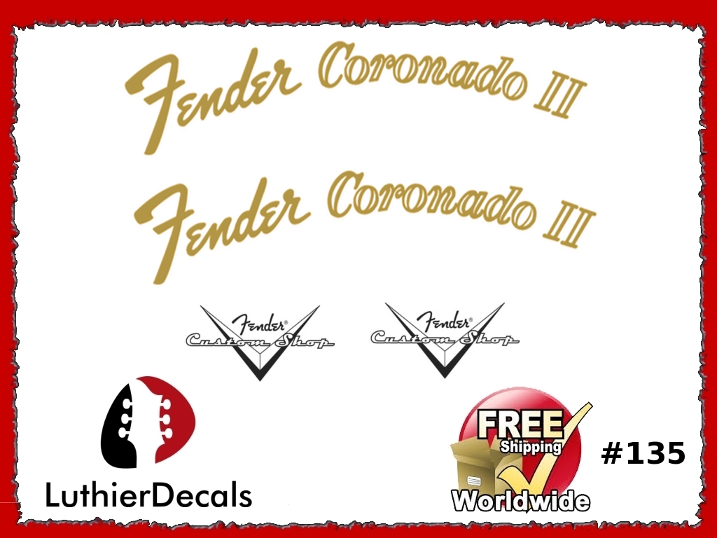 Fender Coronado Guitar Decal #135