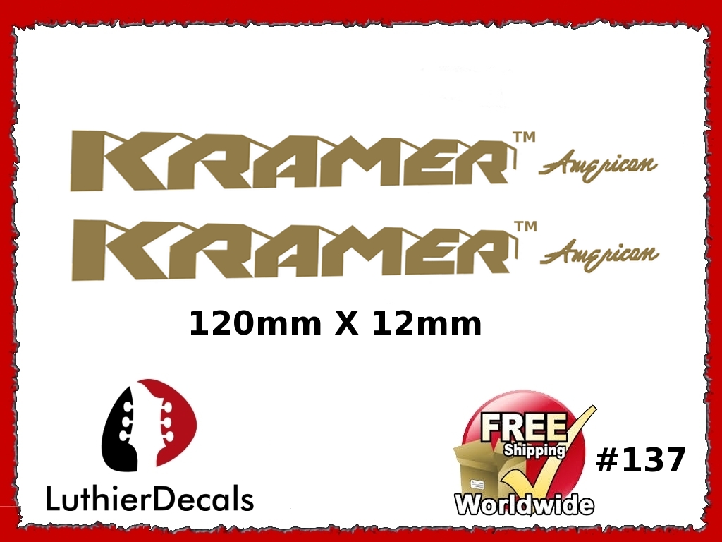 Kramer American Guitar Decal #137