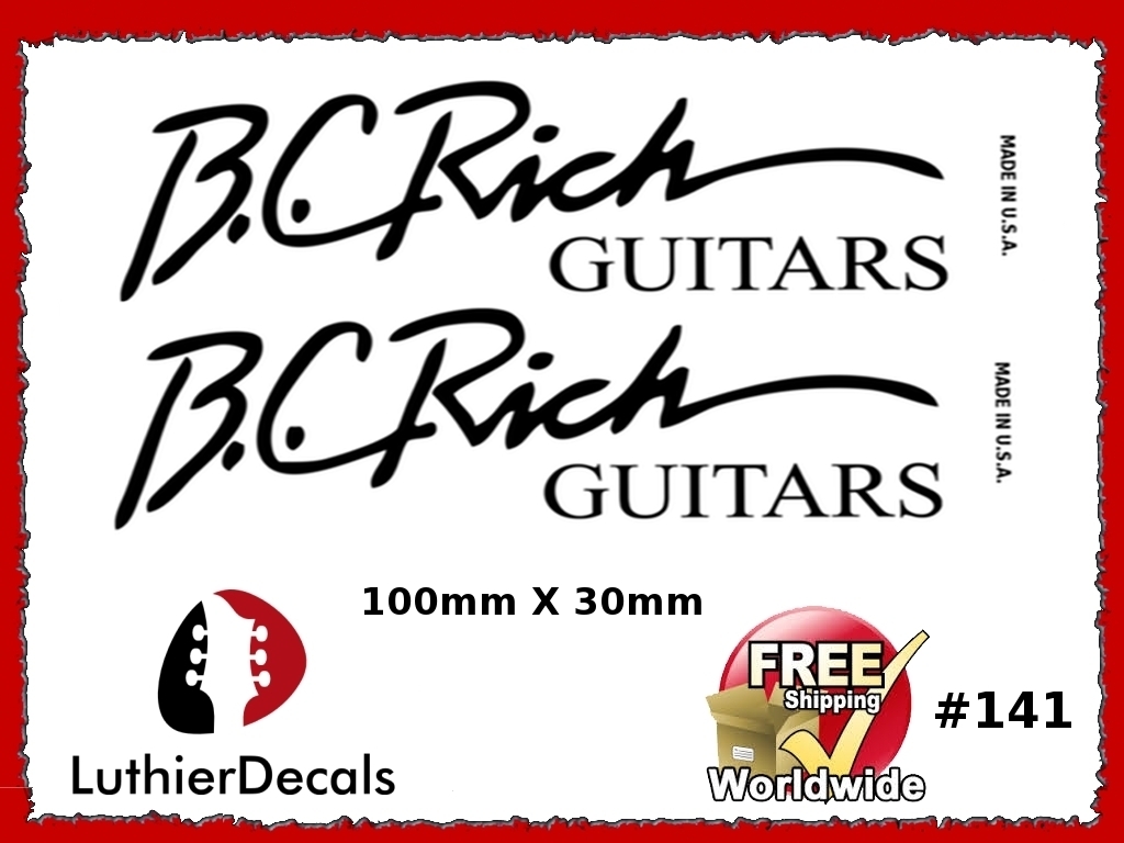 B.C. Rich Guitar Decal #141
