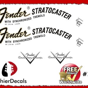 Fender Stratocaster Guitar Decal #14