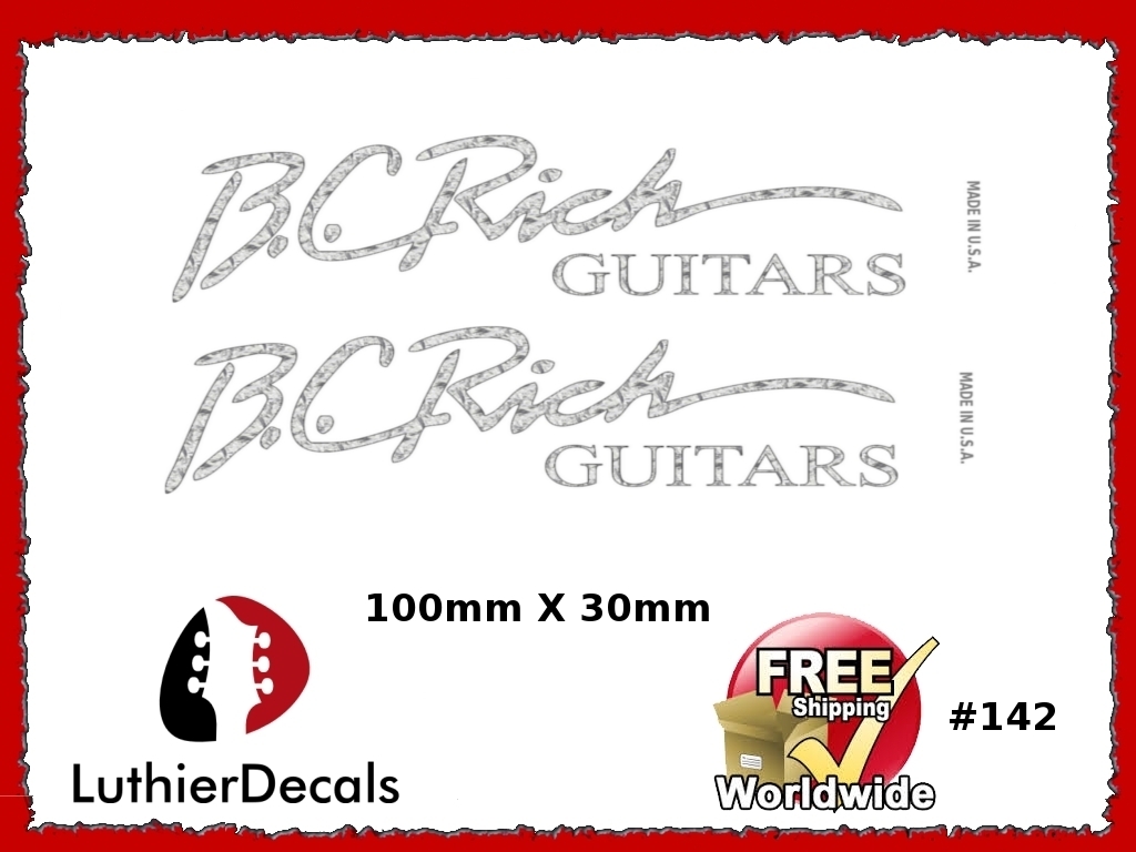 B.C. Rich Guitar Decal #142