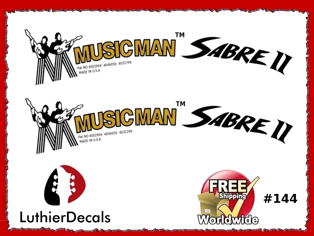 Musicman Sabere 2 Guitar Decal 144