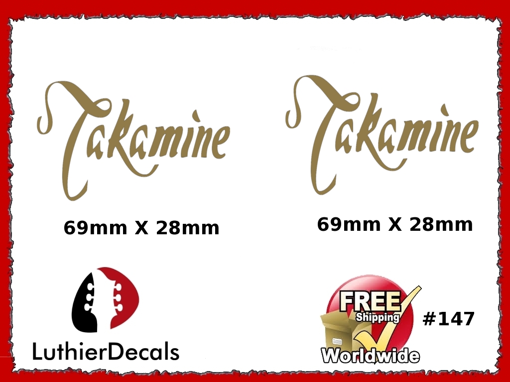 Takamine Guitar Decal Copy #147