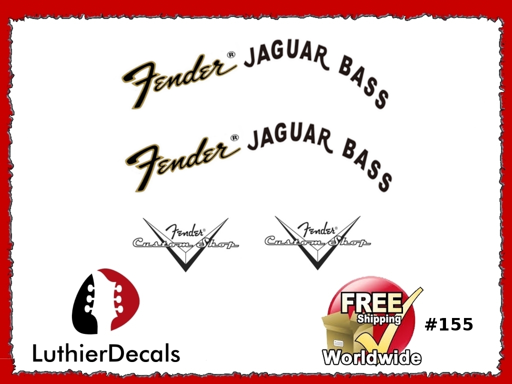 Fender Jaguar Bass Guitar Decal #155