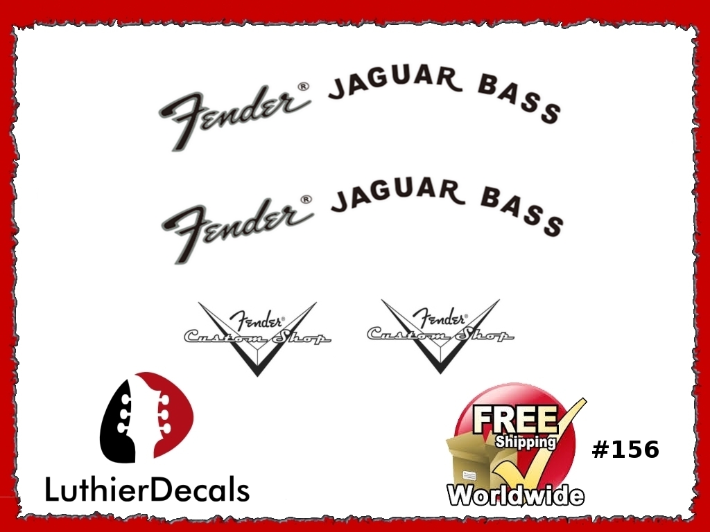 Fender Jaguar Bass Guitar Decal #156