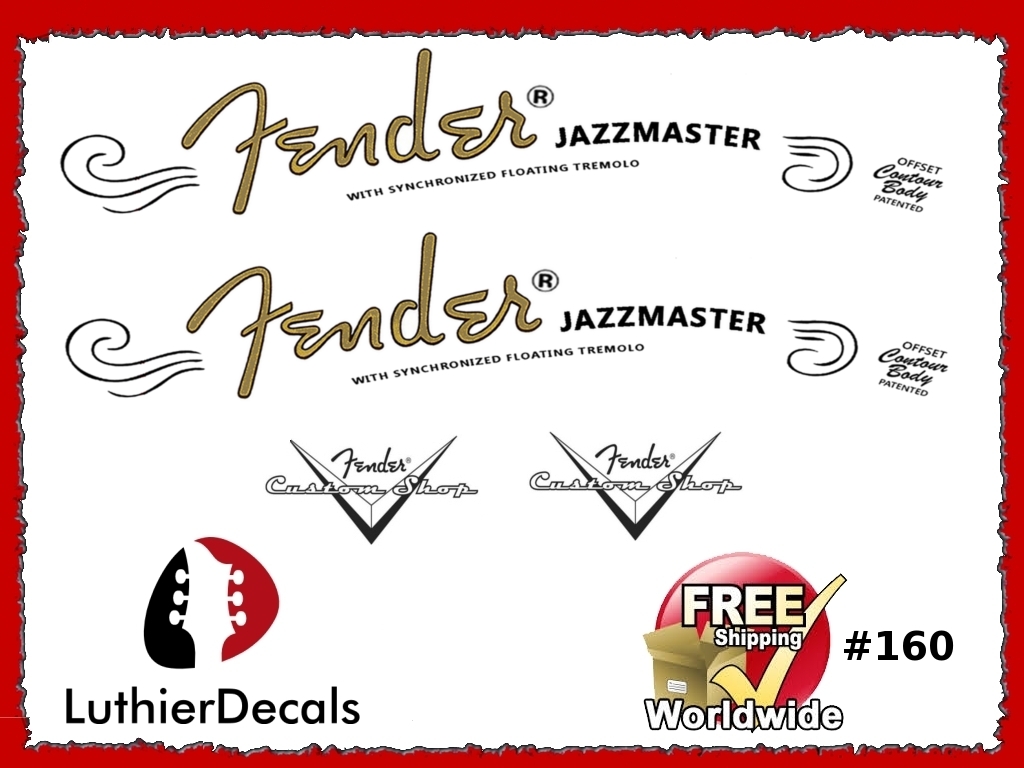 Fender Jazzmaster Guitar Decal #160