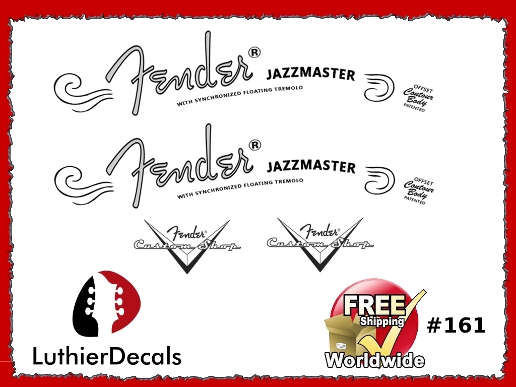 Fender Jazzmaster Guitar Decal #161