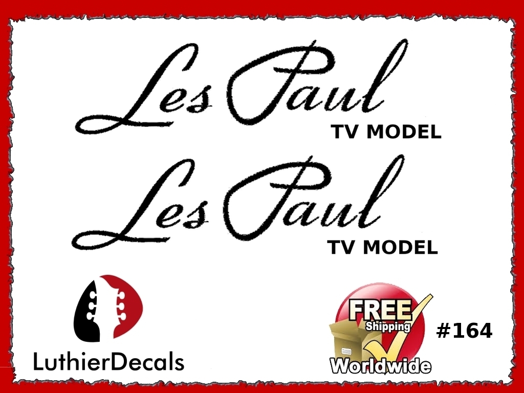Gibson Les Paul TV Model Guitar Decal #164