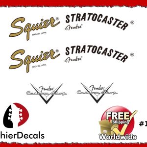 Squier Stratocaster Guitar Decal #169