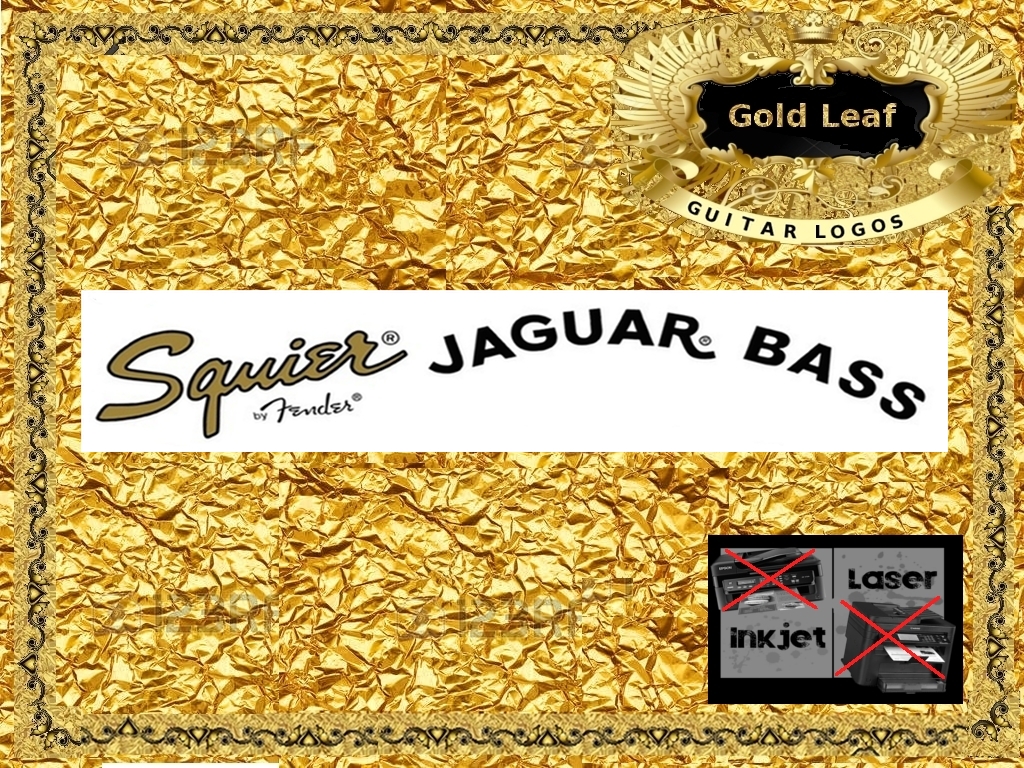 Squier Jaguar Bass Guitar Decal 16g