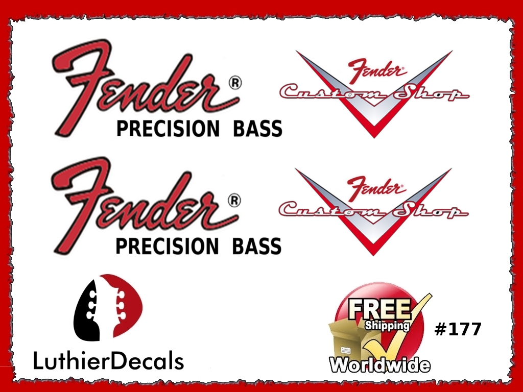 Fender Precision Bass Guitar Decal #177