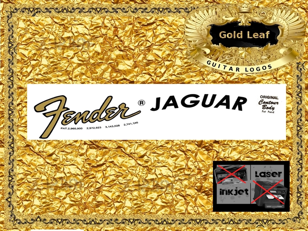 Fender Jaguar Guitar Decal 17g