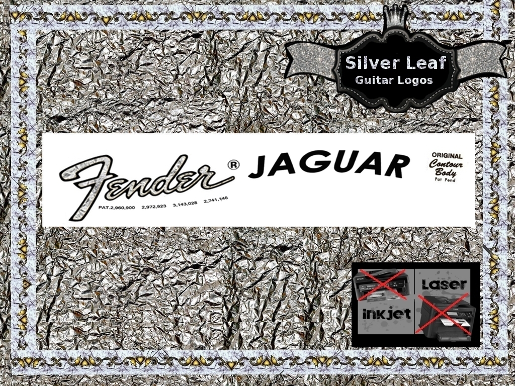 Fender Jaguar Guitar Decal 17s
