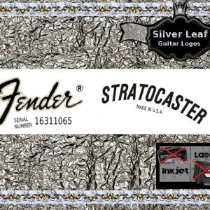 Fender Stratocaster Guitar Decal 18s