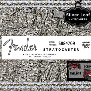 Fender Stratocaster Guitar Decal 1s