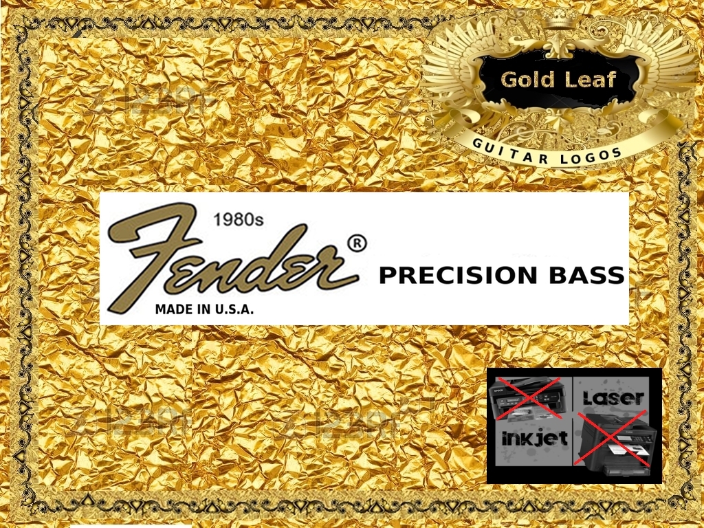 Fender Precision Bass Guitar Decal 20g