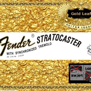 Fender Stratocaster Guitar Decal 21g