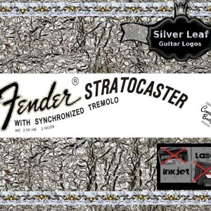 Fender Stratocaster Guitar Decal 21s