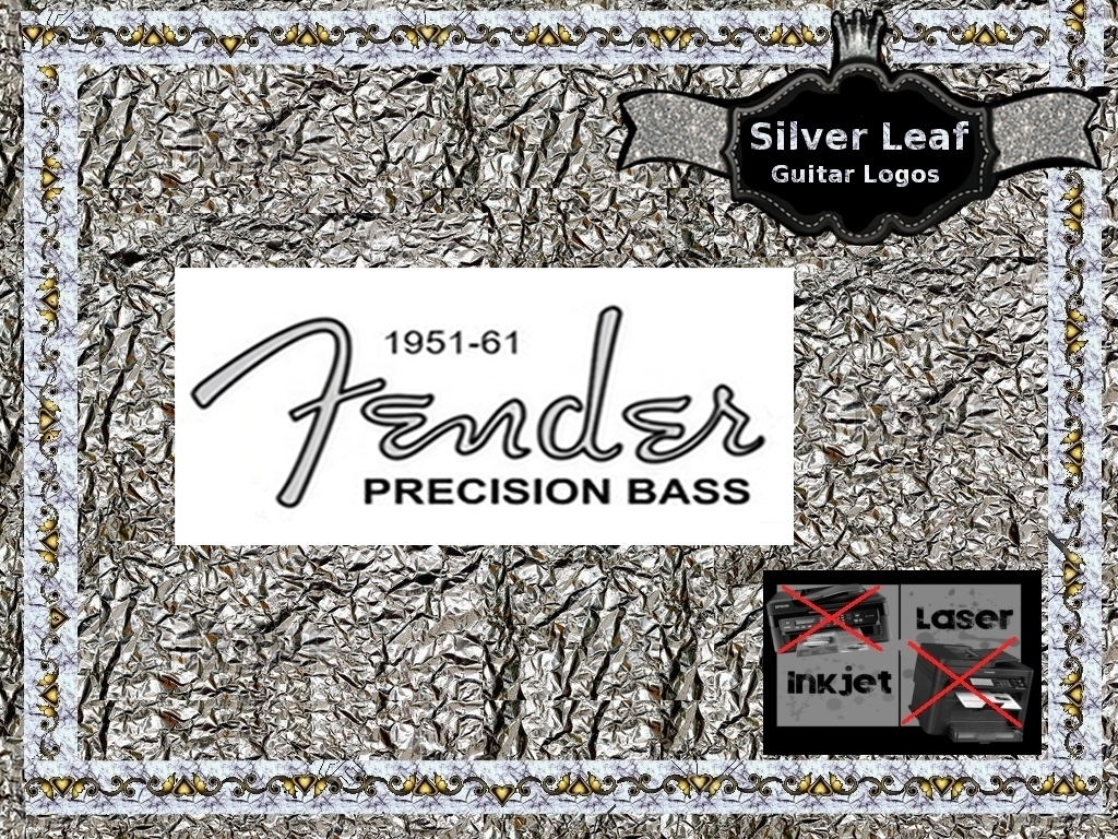 Fender Precision Bass Guitar Decal 22s