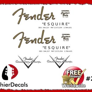 Fender Esquire Guitar Decal #23