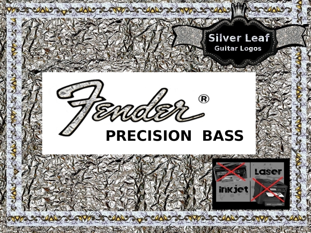 Fender Precision Bass Guitar Decal 23s