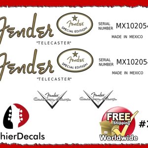 Fender Telecaster Guitar Decal #24