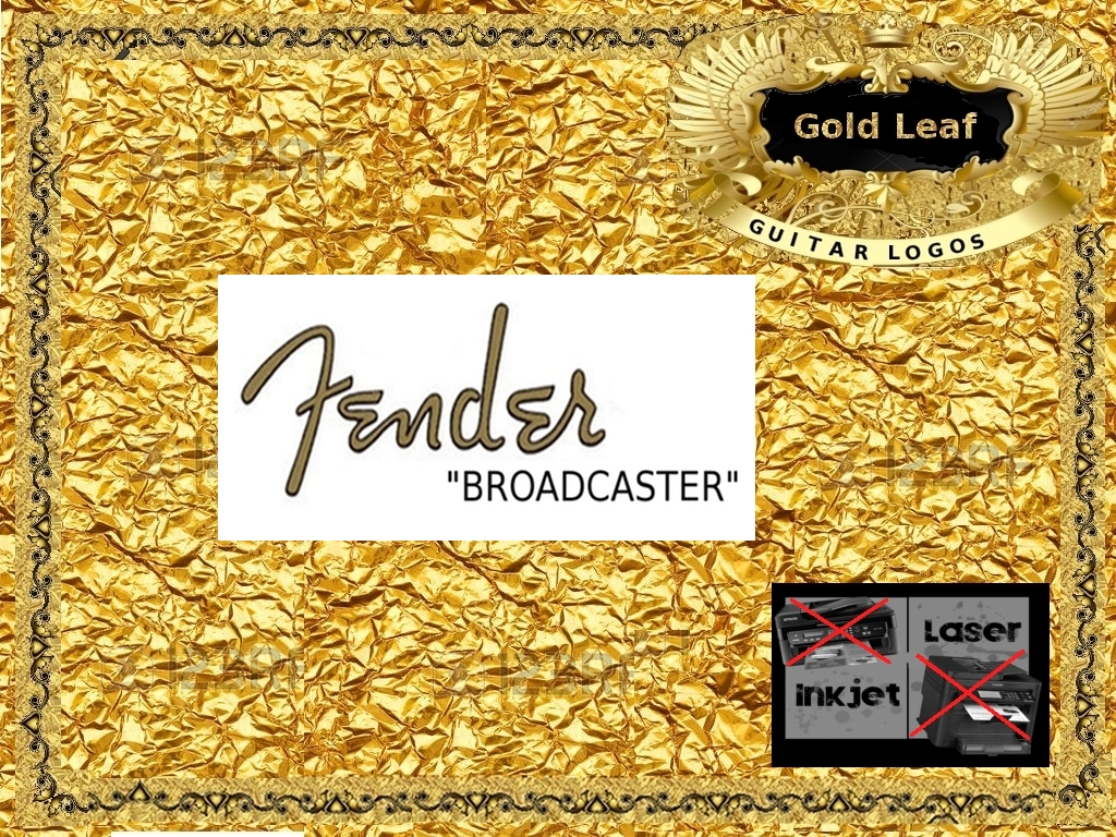 Fender Broadcaster Guitar Decal 24g
