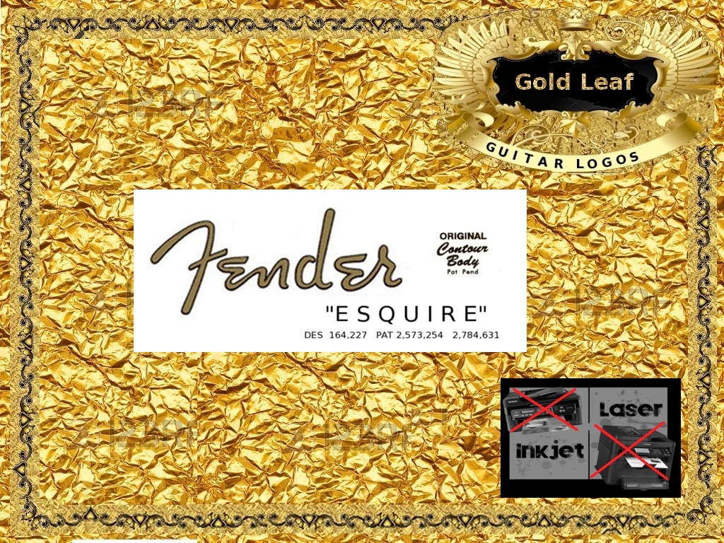 Fender Esquire Guitar Decal 25g