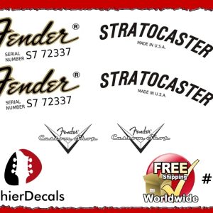 Fender Stratocaster Guitar Decal #27