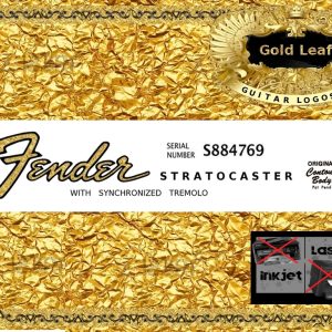 Fender Stratocaster Guitar Decal 27g