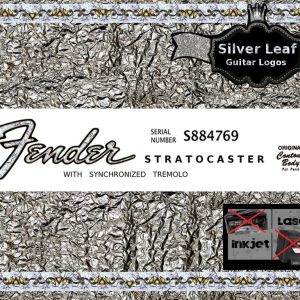 Fender Stratocaster Guitar Decal 27s