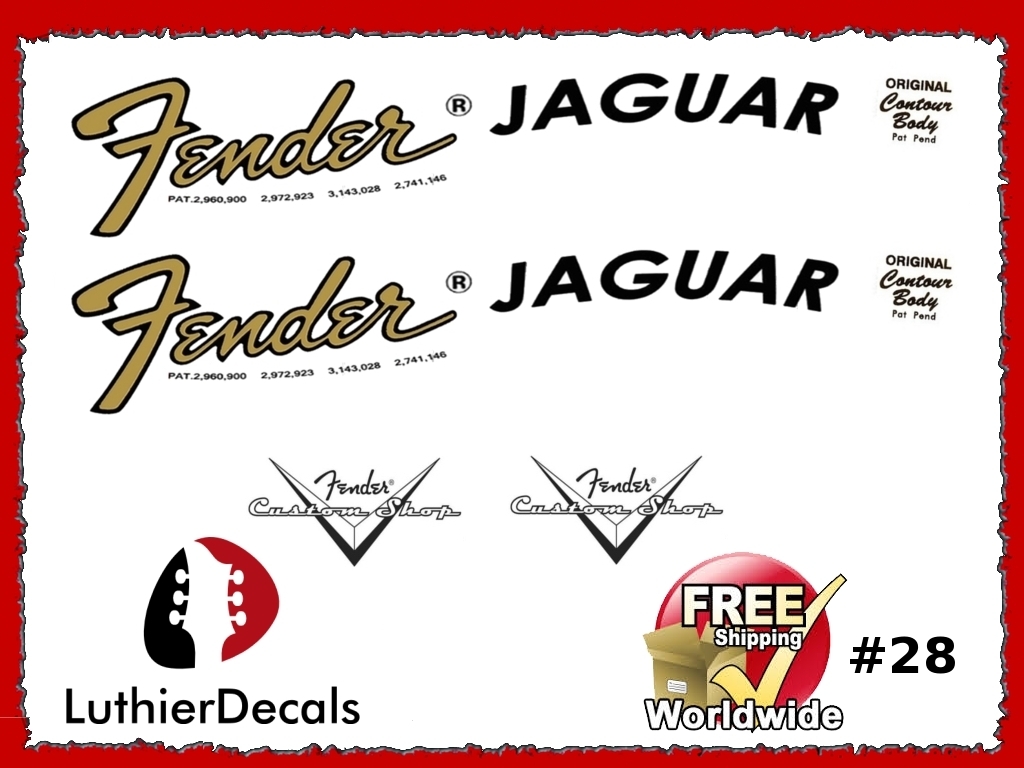 Fender Jaguar Guitar Decal #28
