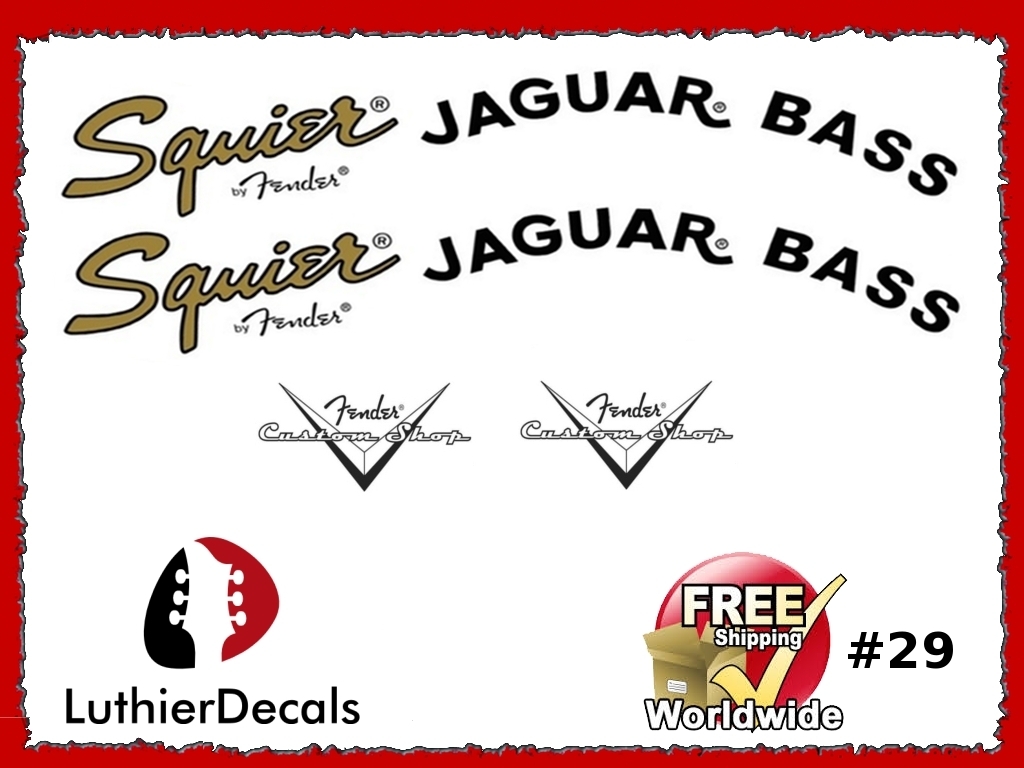 Fender Squier Jaguar Guitar Decal #29