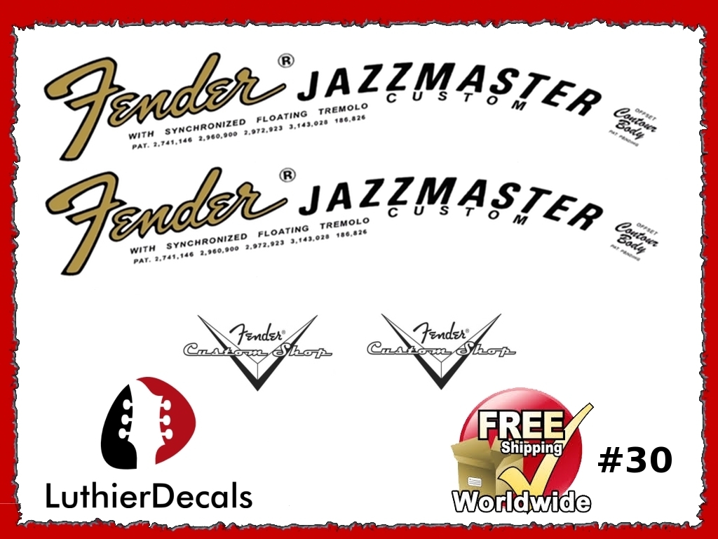 Fender Jazzmaster Guitar Decal #30