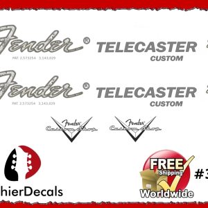 Fender Telecaster Custom Guitar Decal #32