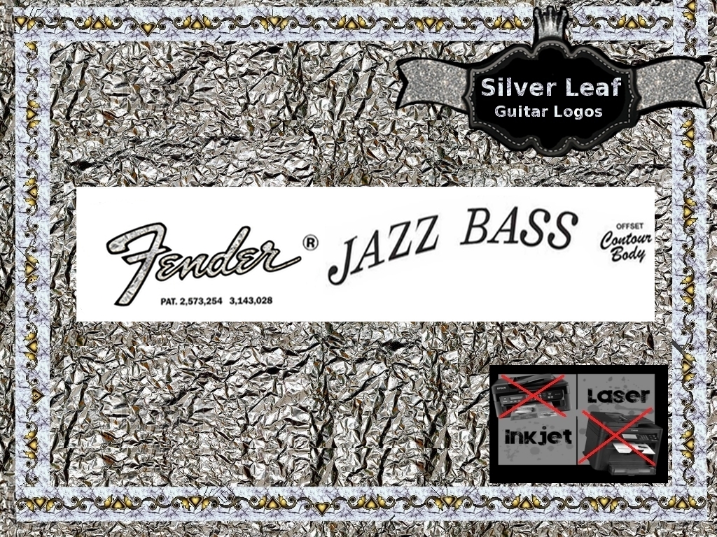 Fender Jazz Bass Guitar Decal #34s