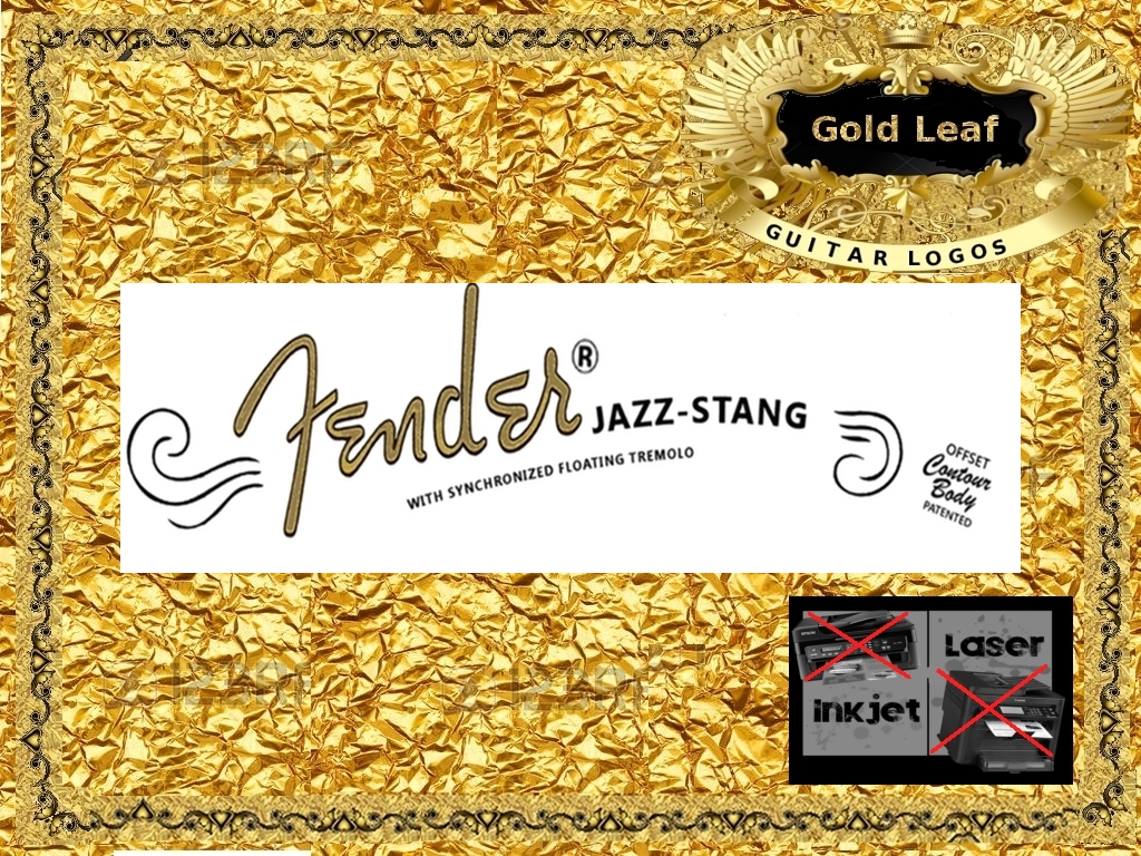 Fender Jazz Stang Guitar Decal #38g