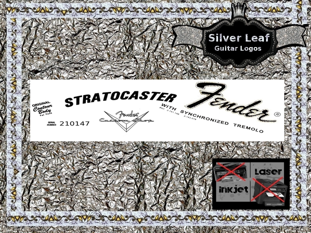 Fender Stratocaster Left Hand Guitar Decal #39s