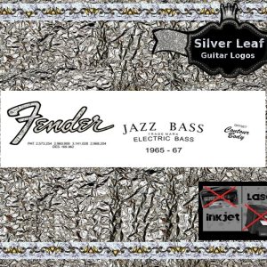Fender Jazz Bass Guitar Decal 40s