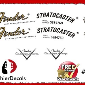 Fender Decal Stratocaster Guitar Decal #4