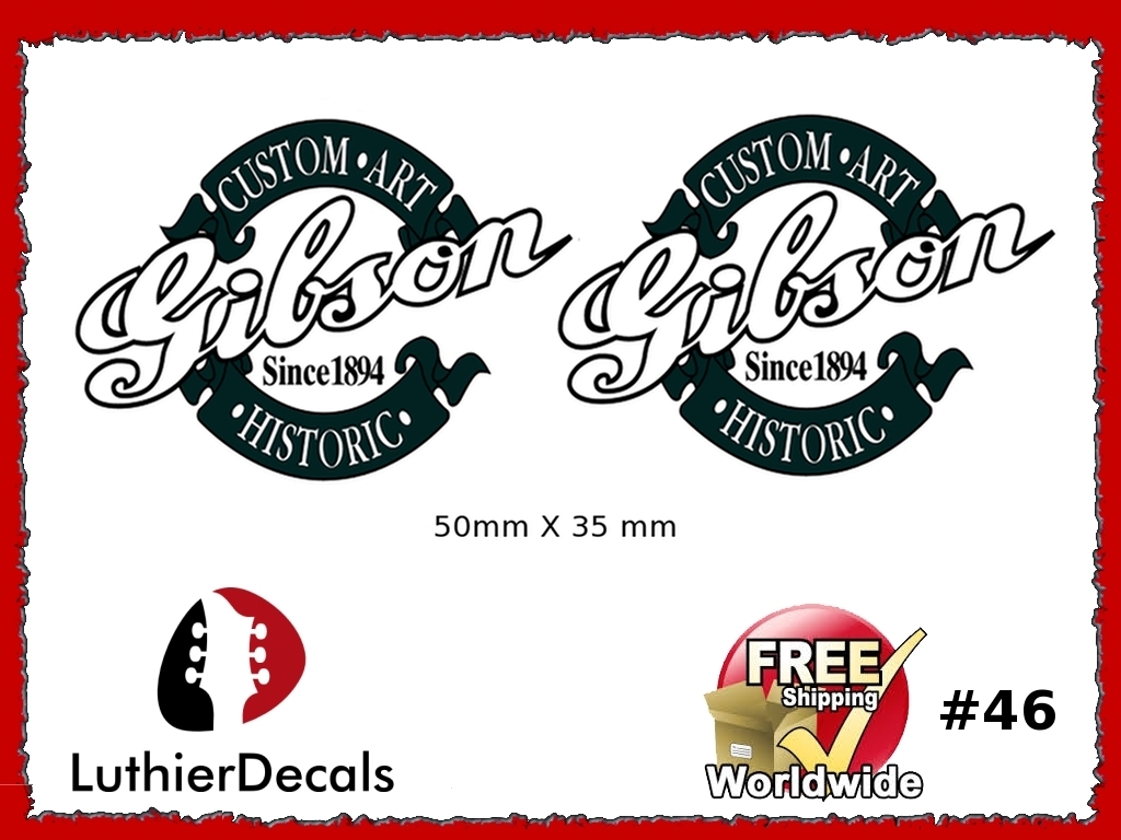 Gibson Custom Guitar Decal #46