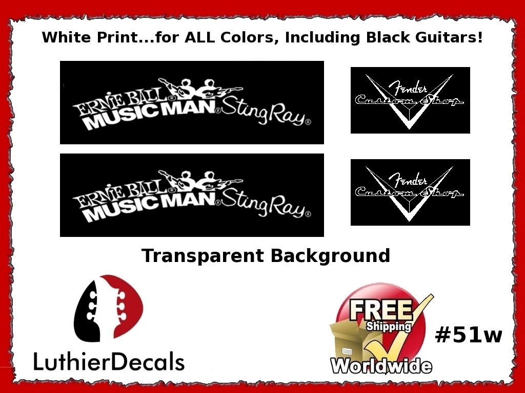 Musicman Ernie Ball Guitar Decal #51w