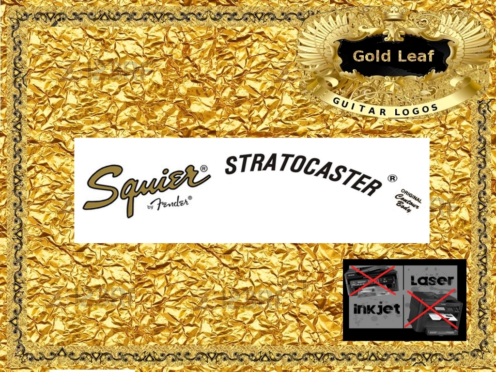Fender Squier Stratocaster Guitar Decal #54g